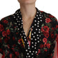 Multicolor Patchwork Silk Kaftan Robe