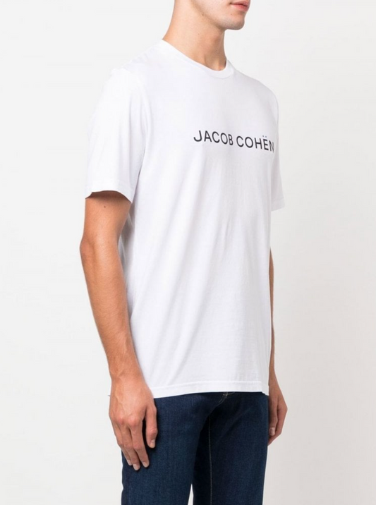 White Cotton Men T-Shirt