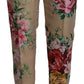 Floral High-Waist Dress Pants