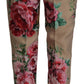 Floral High-Waist Dress Pants