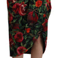 Chic Midi Wrap Skirt with Fruit Motif