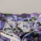 Purple Anemone High Waist Hot Pants Shorts