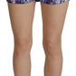 Purple Anemone High Waist Hot Pants Shorts