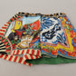 High-Waist Majolica Floral Hot Pants