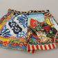 High-Waist Majolica Floral Hot Pants