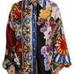 Elegant Floral Silk Blouse