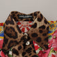 Elegant Silk Floral Print Blouse