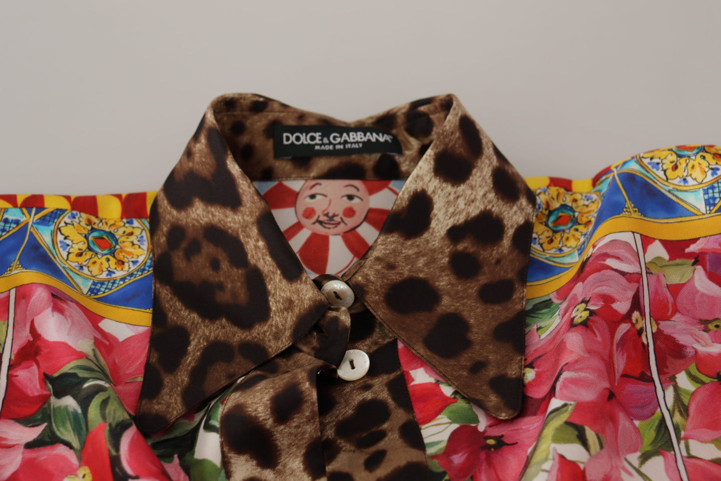 Elegant Silk Floral Print Blouse