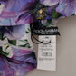 Elegant Floral Silk Long Sleeve Blouse