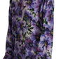 Elegant Floral Silk Long Sleeve Blouse