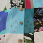Elegant Multicolor Silk Floral Polka Dot Blouse