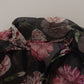 Elegant Floral Silk Scarf Neck Blouse