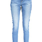 Light Blue Cotton Women Jeans