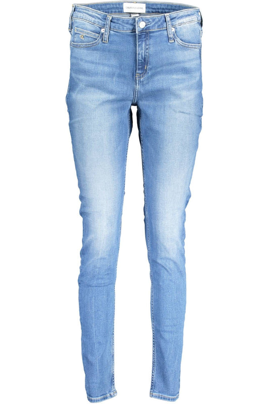Light Blue Cotton Women Jeans