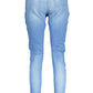 Light Blue Cotton Women Jeans