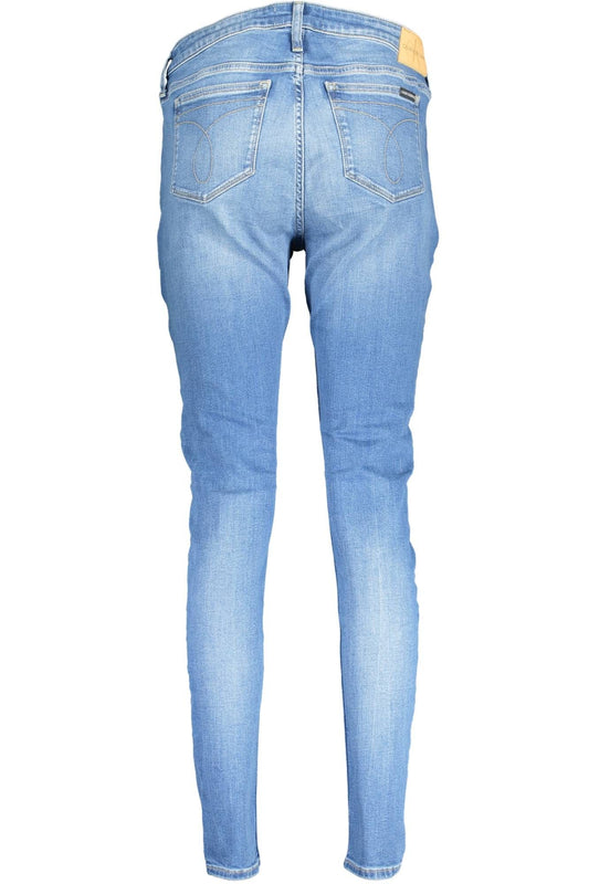 Light Blue Cotton Women Jeans