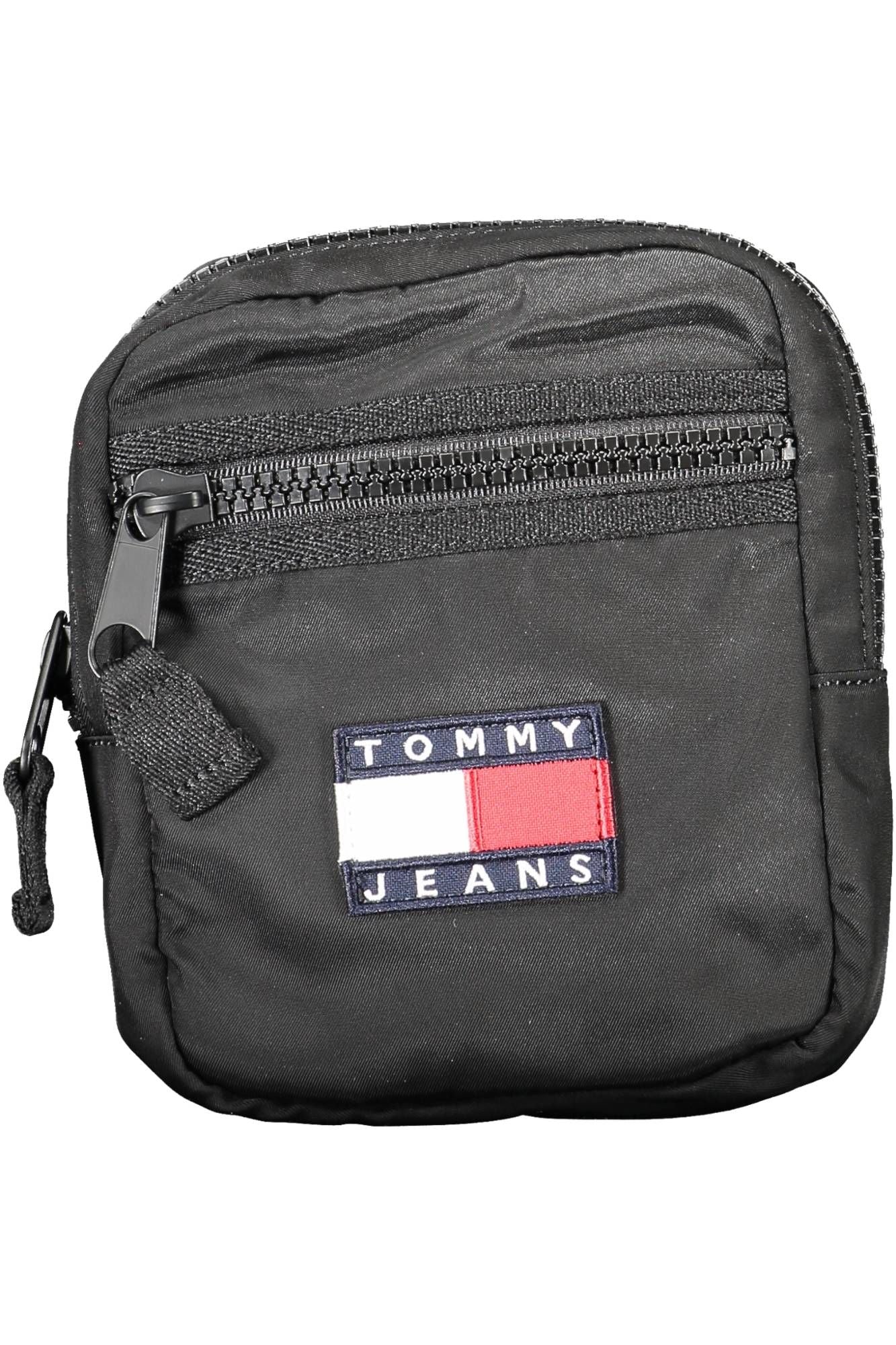 Black Polyester Men Shoulder Bag