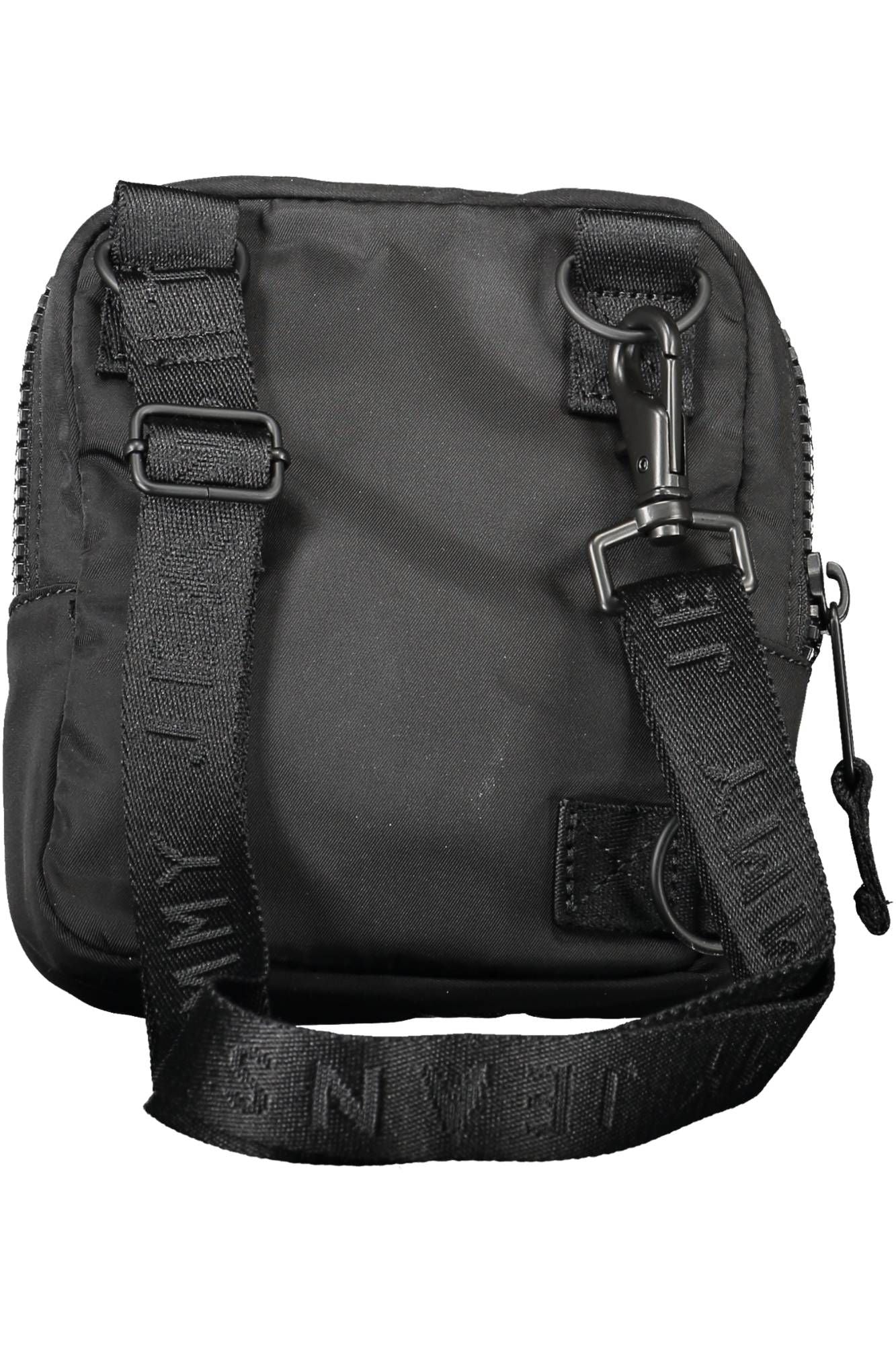 Black Polyester Men Shoulder Bag