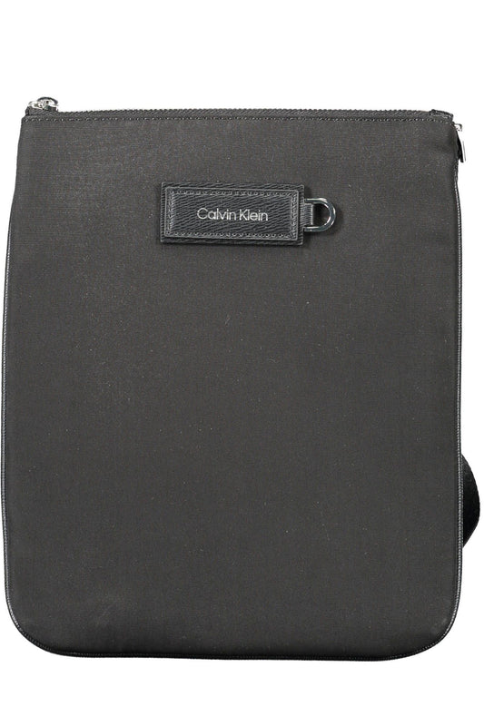 Black Polyester Men Shoulder Bag