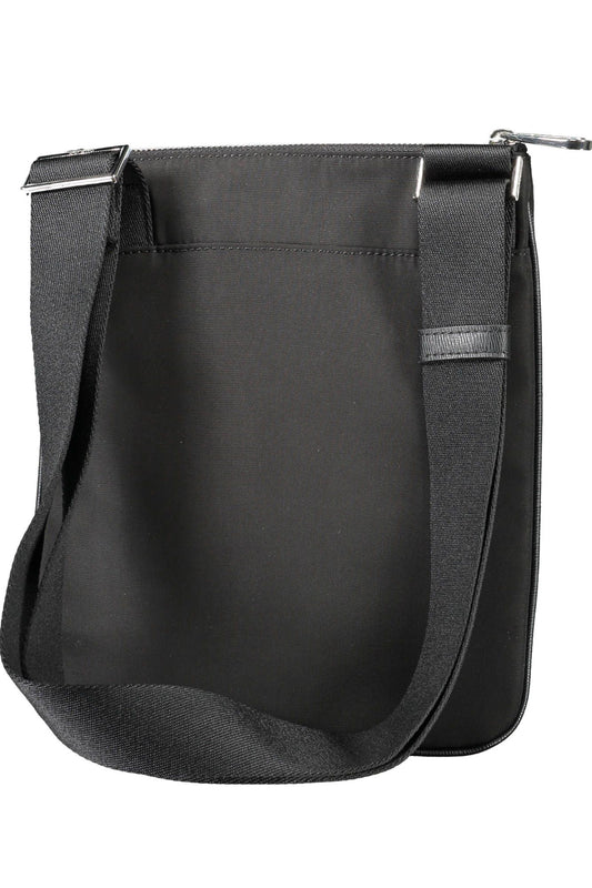 Black Polyester Men Shoulder Bag