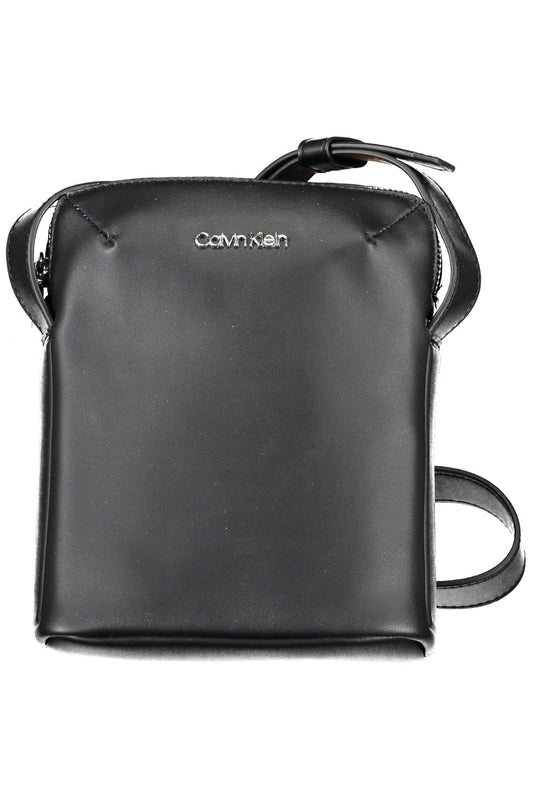 Black Polyester Men Shoulder Bag