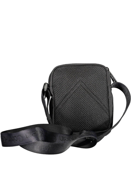 Black Polyester Men Shoulder Bag