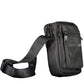 Black Polyester Men Shoulder Bag