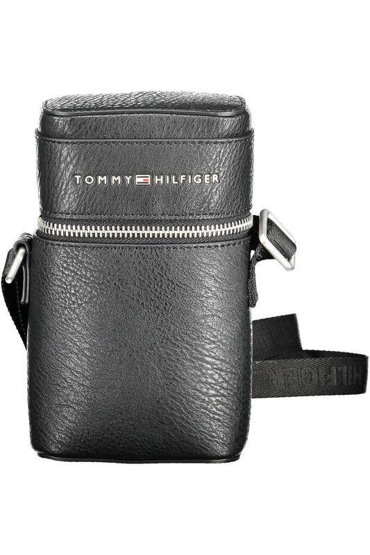 Black Polyethylene Men Shoulder Bag