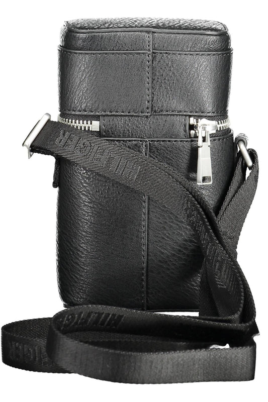 Black Polyethylene Men Shoulder Bag