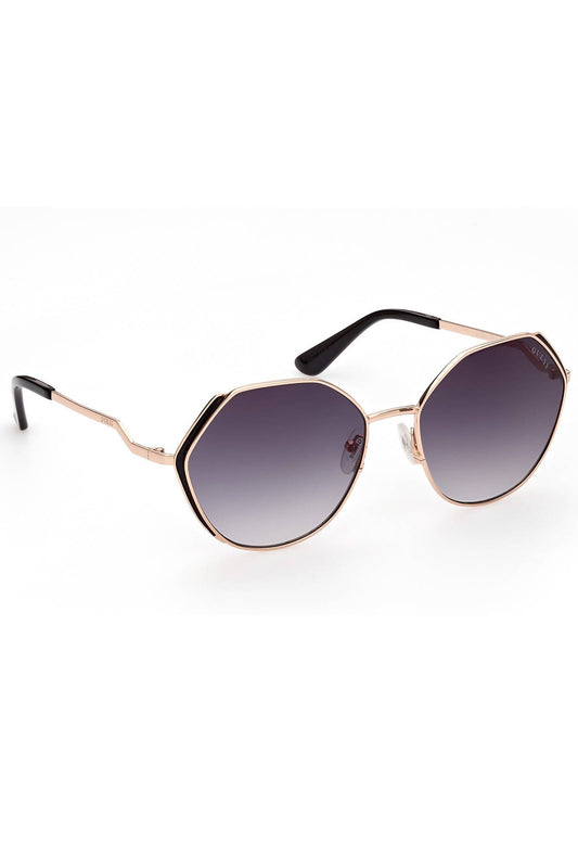 Black Metal Women Sunglass