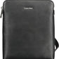 Black Polyester Men Shoulder Bag