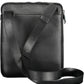 Black Polyester Men Shoulder Bag