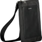 Black Polyester Men Shoulder Bag