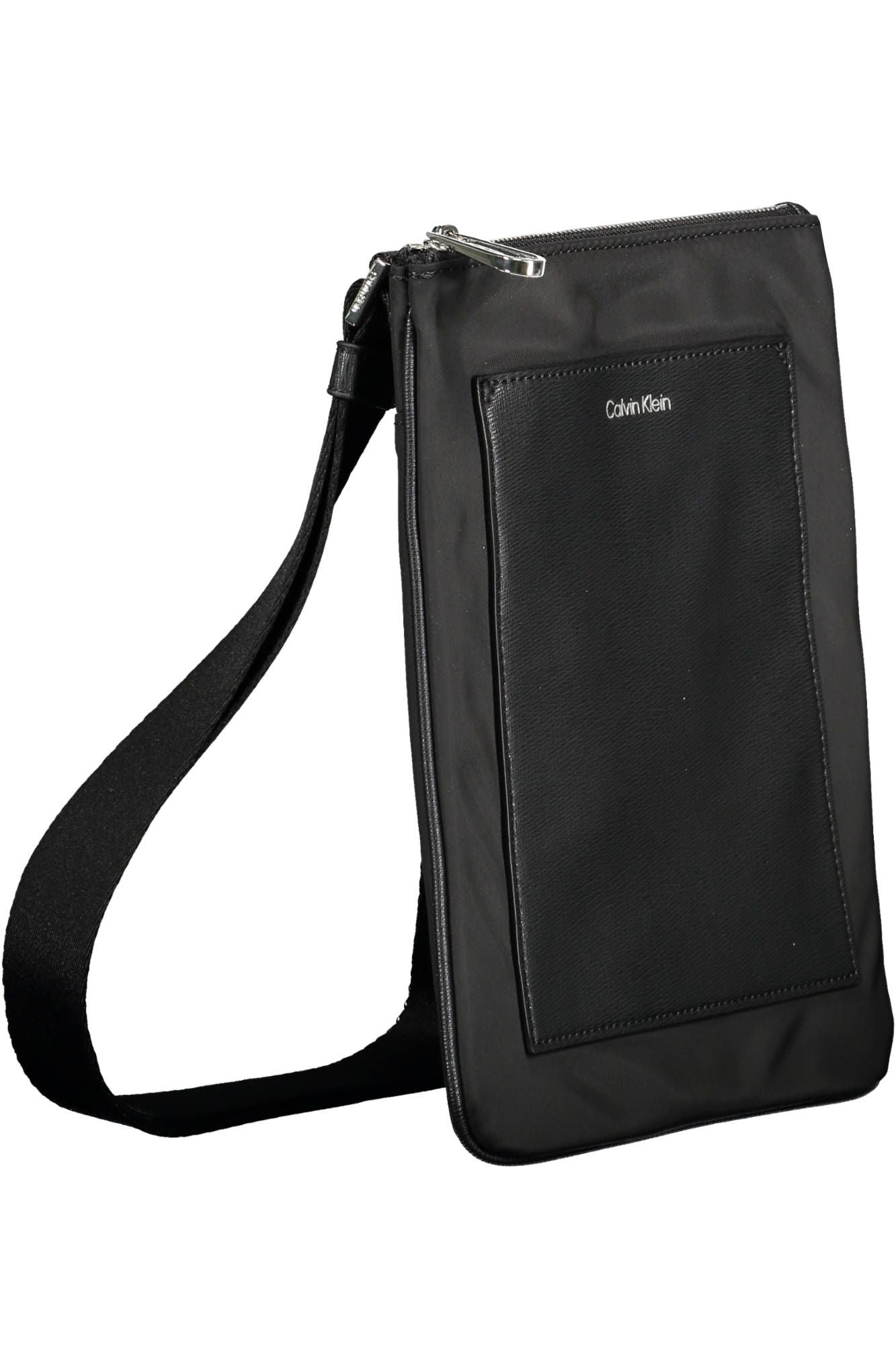 Black Polyester Men Shoulder Bag