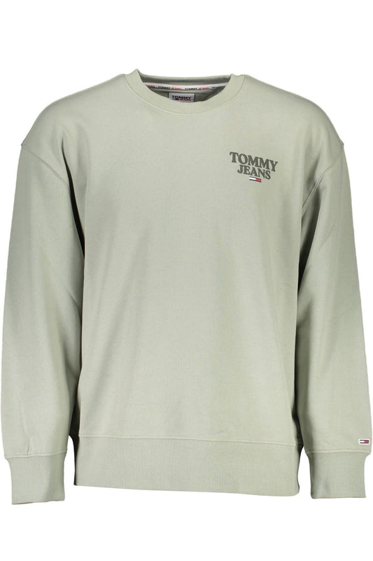 Green Cotton Men Sweater