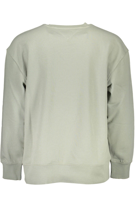 Green Cotton Men Sweater