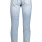 Light Blue Cotton Men Jeans