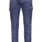 Blue Cotton Men Trouser