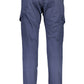 Blue Cotton Men Trouser