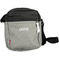Gray Polyester Men Shoulder Bag