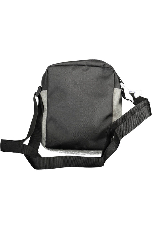 Gray Polyester Men Shoulder Bag