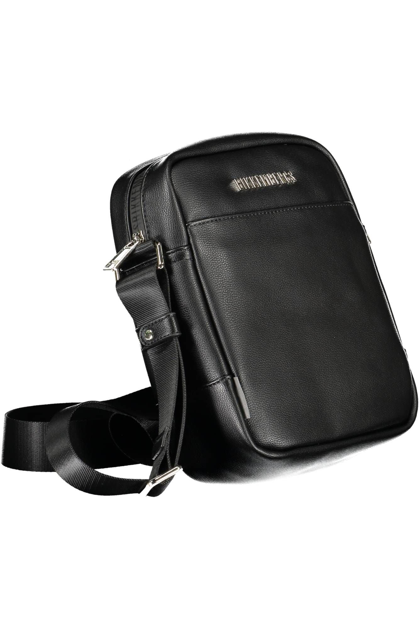 Black Polyethylene Men Shoulder Bag