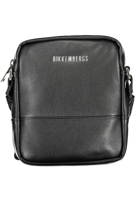 Black Polyethylene Men Shoulder Bag