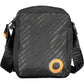 Black Polyester Men Shoulder Bag