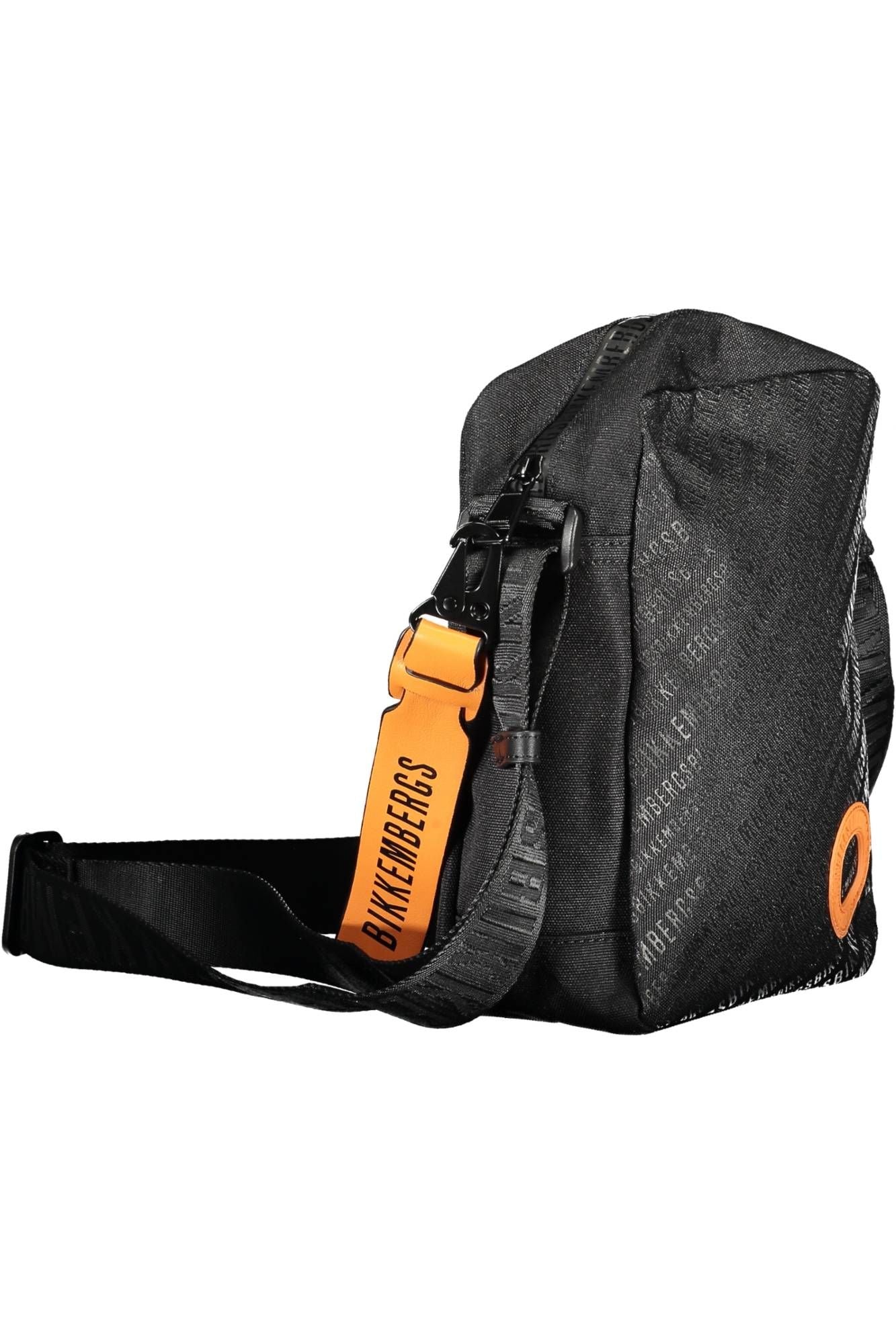 Black Polyester Men Shoulder Bag