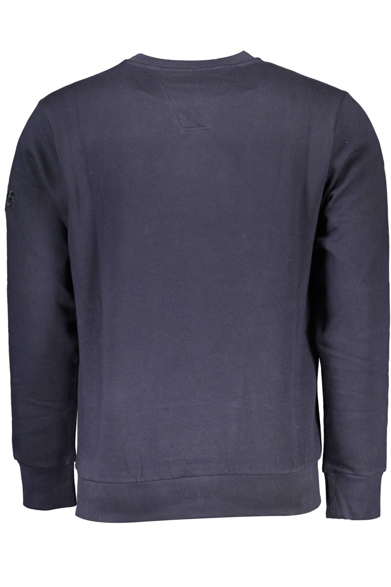 Blue Cotton Men Sweater