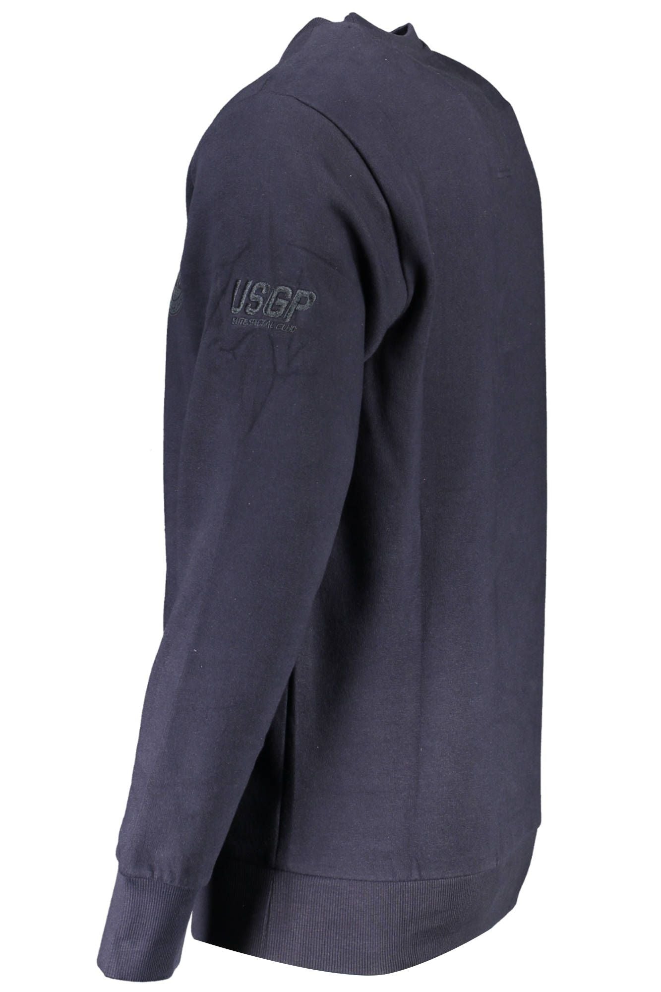 Blue Cotton Men Sweater