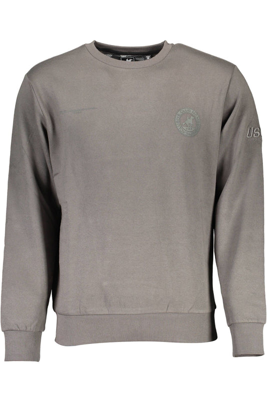 Gray Cotton Men Sweater