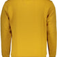 Yellow Cotton Men Sweater