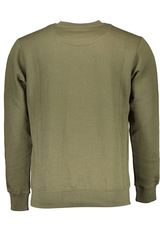 Green Cotton Men Sweater